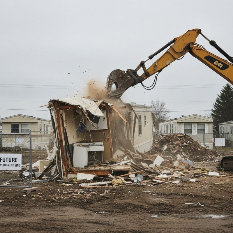 Mobile Home Demolition detail
