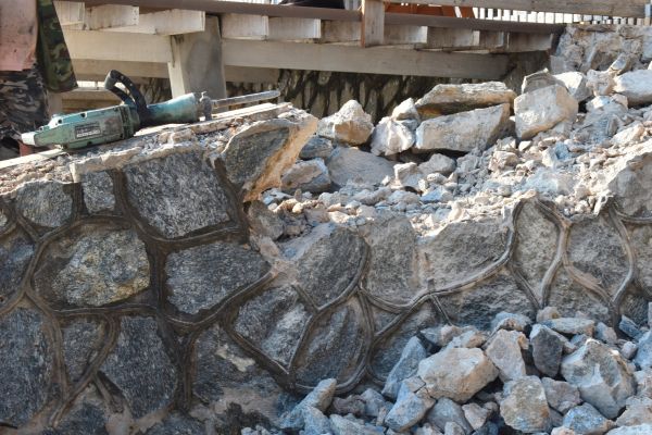 Retaining Wall Demolition in Greeley